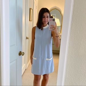 Amanda uprichard light blue shift dress